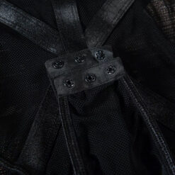 women mesh bodysuit button crotch