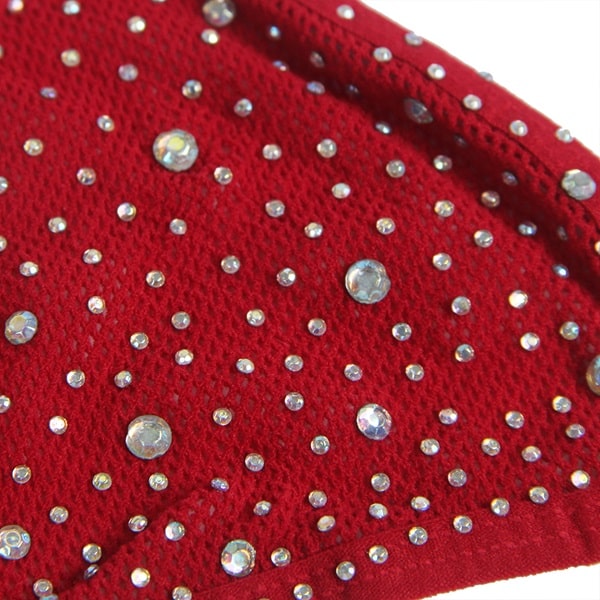 red diamante body stocking - Las Lingerie sparkling diamantes on red stockings