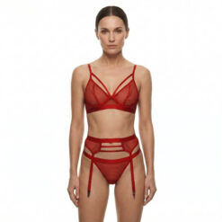 red lingerie set