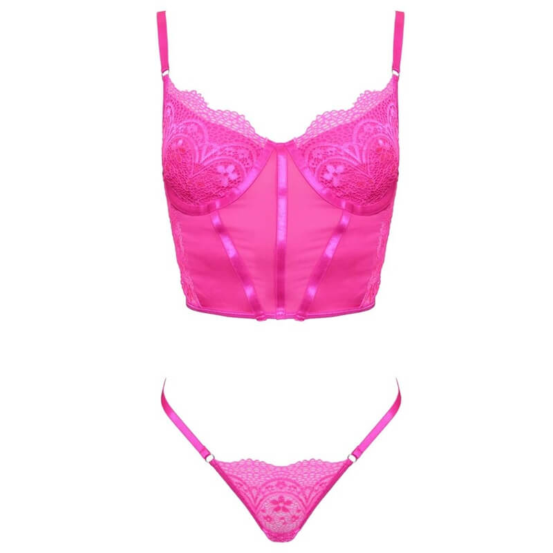 Lingerie Set C - Kallie 4 hot pink kallie lingerie set