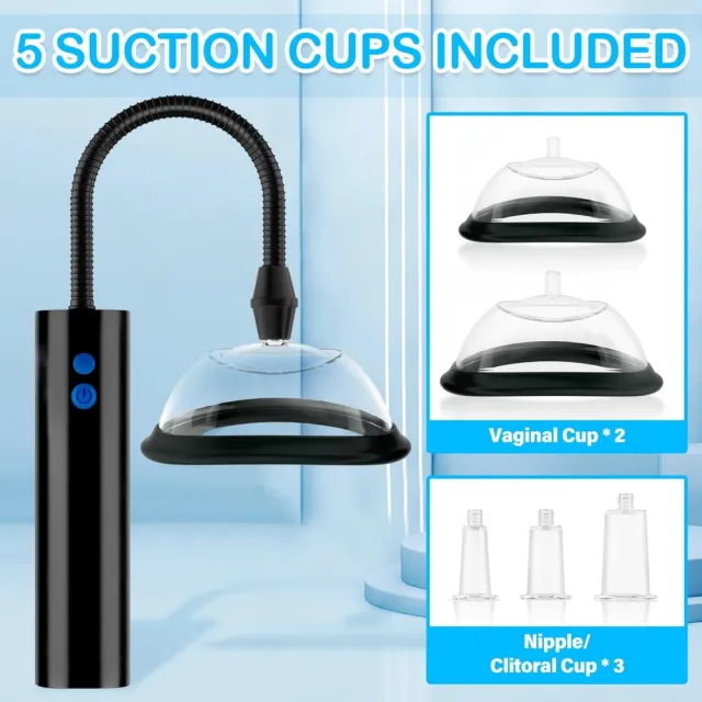 Her Rechargeable Suction Pump 3 shop her rechargeable suction pump for nipples and vagina at laslingerie.com.au