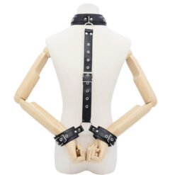 sinderellas collection black collar and cuff restraints