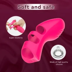 sinderellas collection finger vibrator sleeve magenta