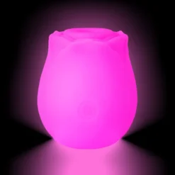 magenta glow rose stimulator vibrator