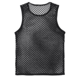mens mesh top singlet