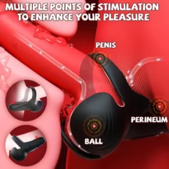 Vibrating Cock Ring with Ball Holder 5