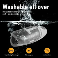 hisjunktoy biting and vibrating masturbator washable